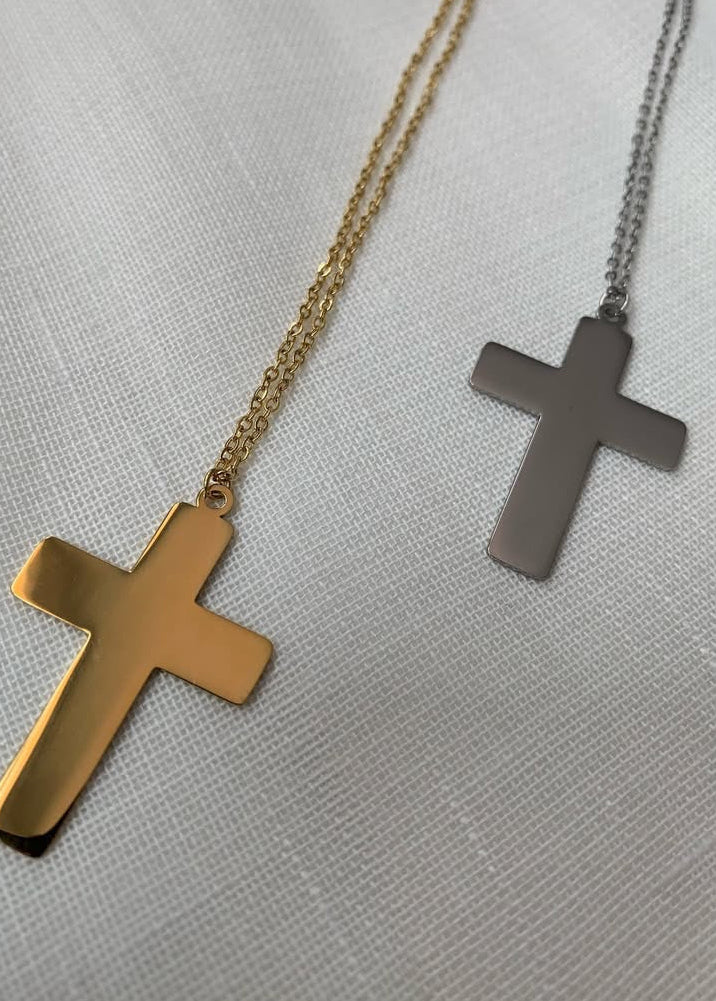 Collar cruz grande