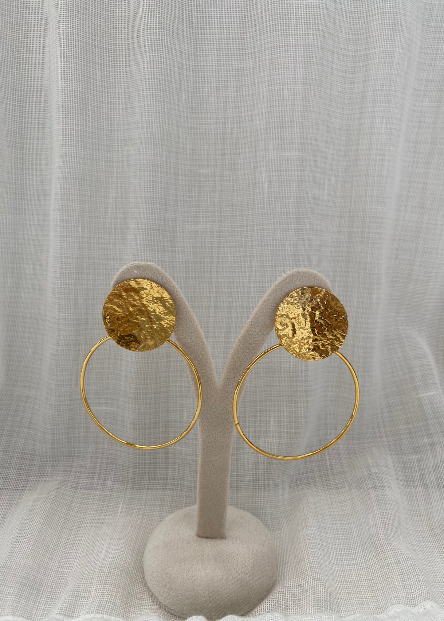 Pendientes medalla colgante