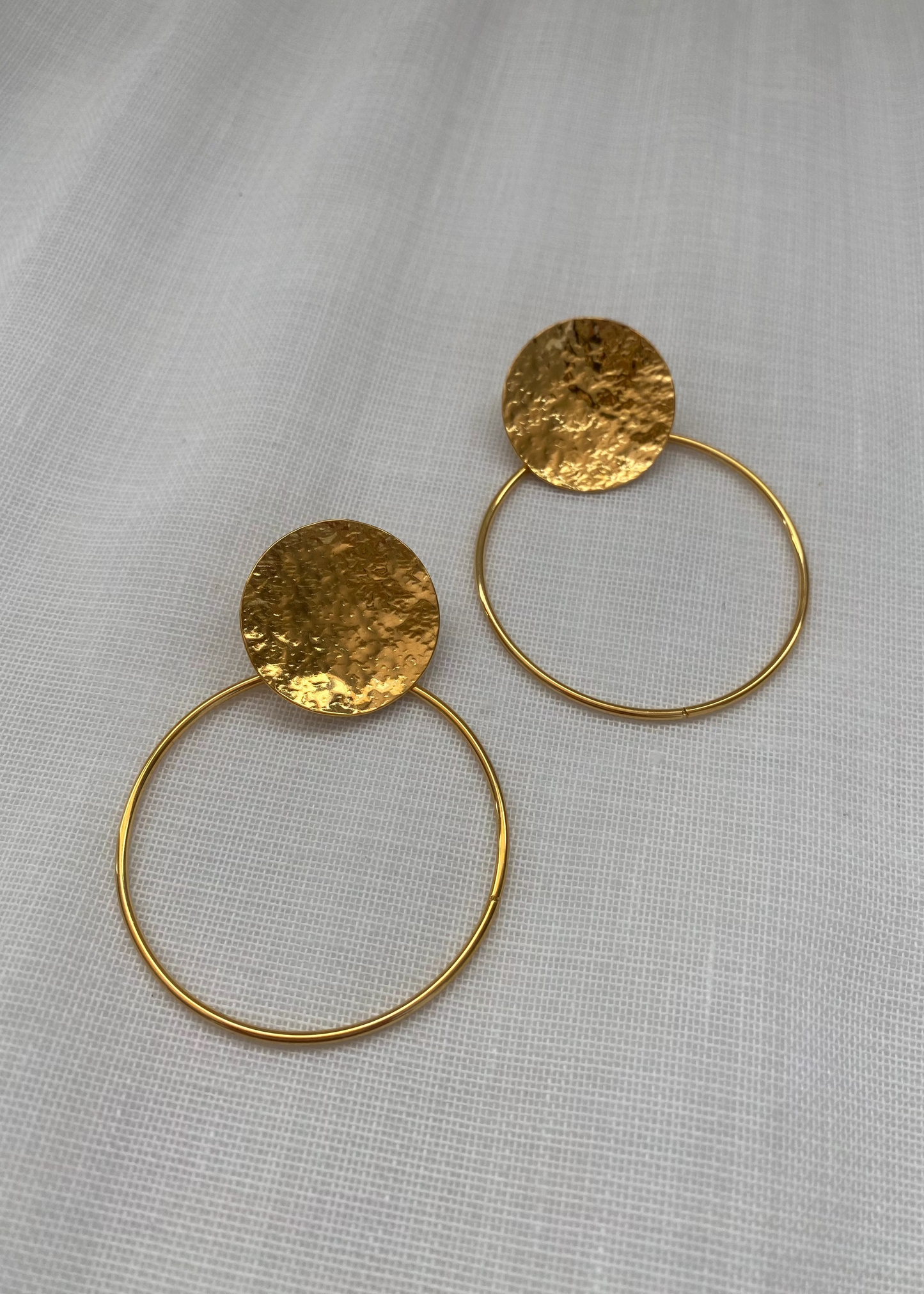 Pendientes medalla colgante